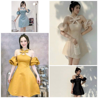  đầm chéo nơ 55-90kg QUỲNH NHƯ BIGSIZE 
