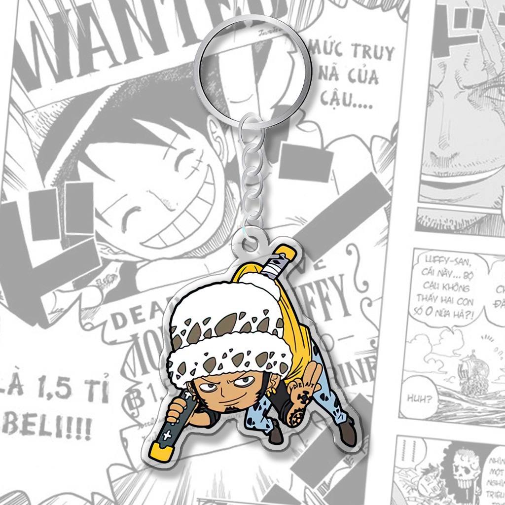 Móc khóa One Piece Luffy Ace treo ngược siêu cute dành tặng bạn bè