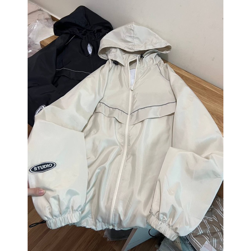 ÁO KHOÁC GIÓ 2 LỚP PHẢN QUANG LOGO THÊU PHONG CÁCH HÀN QUỐC TPP FASHION