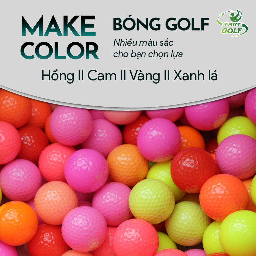 Bóng Golf Màu Sắc PGM, Bóng Golf Luyện Tập, Bóng Gofl Đánh Ngoài Sân, 2 Lớp Bền Bỉ, Bay Xa