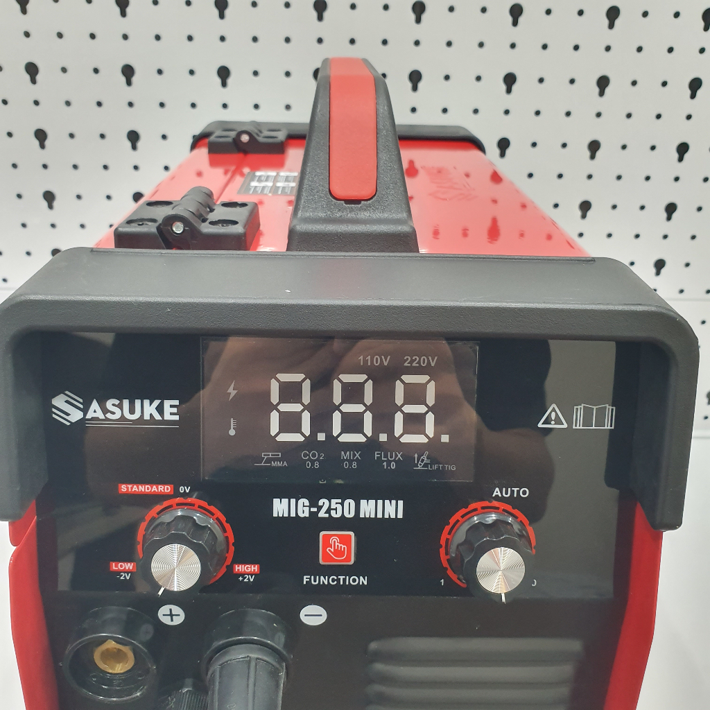 Máy hàn MIG Sasuke MIG-250 Mini  - Máy hàn MIG 3 chức năng: Hàn MIG không dùng khí, MIG có khí, hàn que.