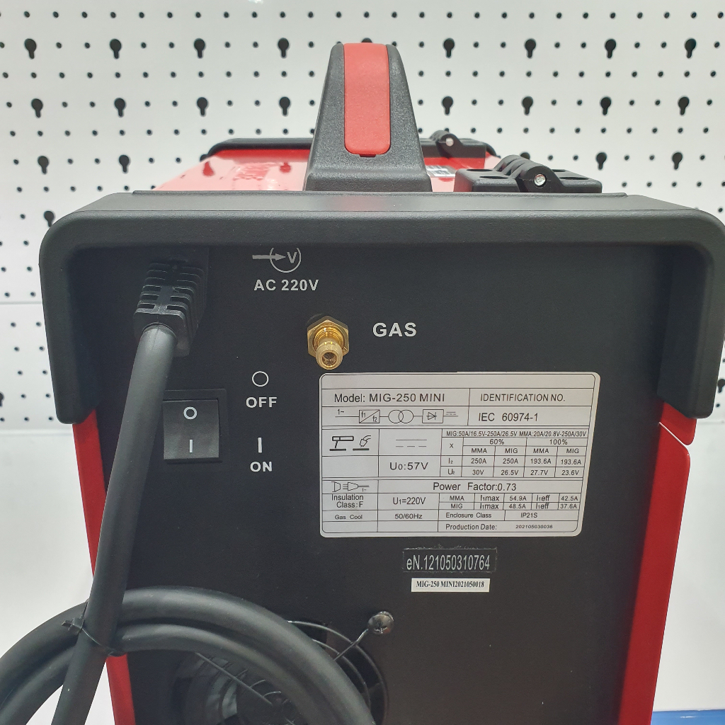 Máy hàn MIG Sasuke MIG-250 Mini  - Máy hàn MIG 3 chức năng: Hàn MIG không dùng khí, MIG có khí, hàn que.