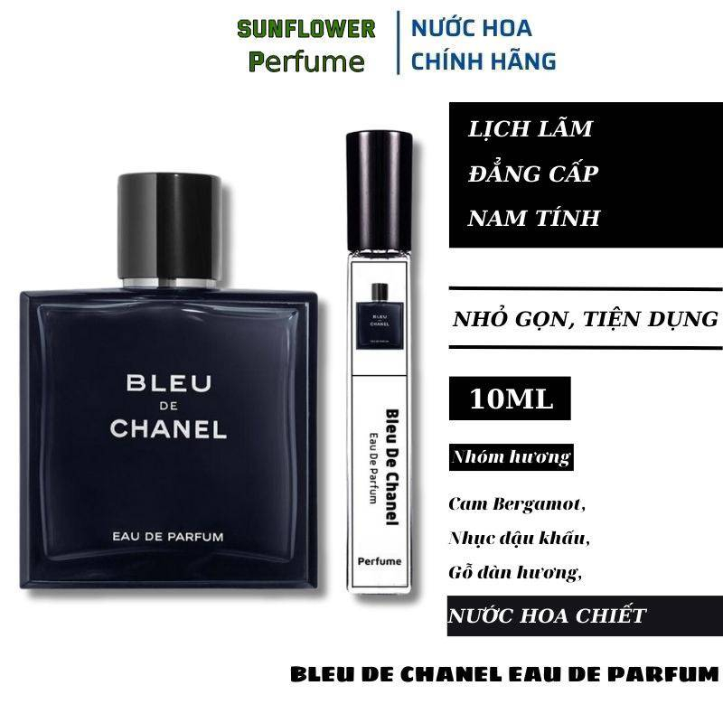 Nước hoa nam chính hãng Bleu De Edp chiết 10ml – Nước hoa chiết thơm lâu quyến rũ đẳng cấp, kiểm hàng trước khi nhận