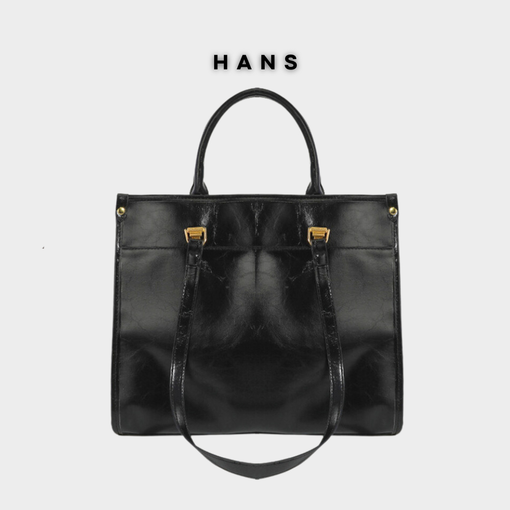 Túi xách nữ HANS thiết kế mix quai xách tay chanh xả