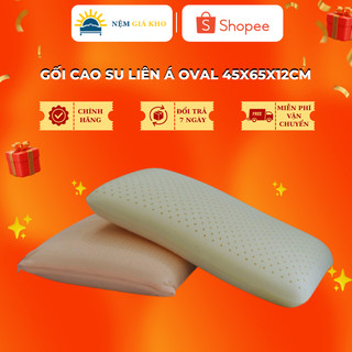 Gối Cao Su Oval Liên Á, 45x65x12cm