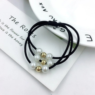 Dây buộc tóc Handmade đính ngọc trắng