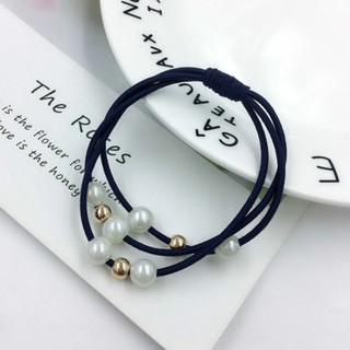 Dây buộc tóc Handmade đính ngọc trắng