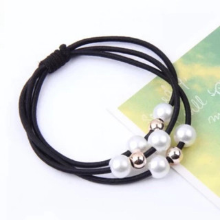 Dây buộc tóc Handmade đính ngọc trắng