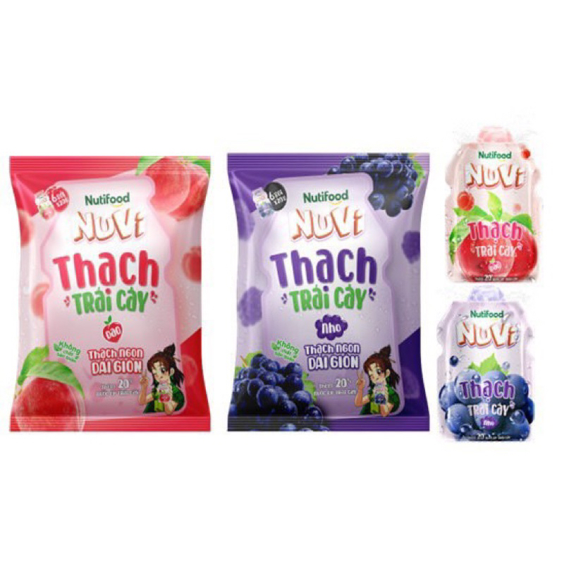 Thạch trái cây NUVI NutiFood thêm 20% nước ép trái cây