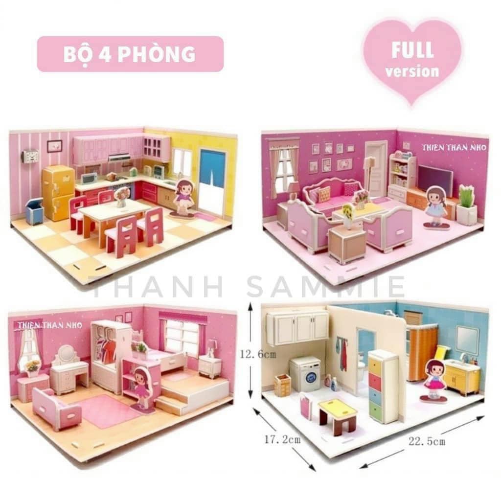 Bộ mô hình lắp ráp mô hình 3D giúp bé rèn luyện tính kiên nhẫn kích thích sáng tạo