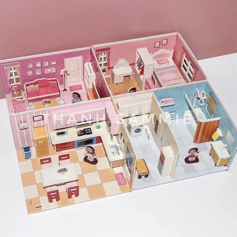 Bộ mô hình lắp ráp mô hình 3D giúp bé rèn luyện tính kiên nhẫn kích thích sáng tạo