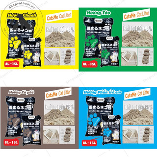 Cát Vệ Sinh Cát Đất Sét Nhật Đen Cat Litter Túi 15L