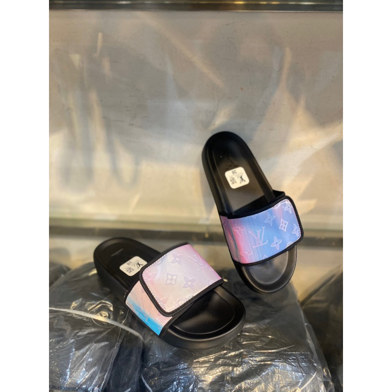 Dép lê quai ngang GC hottrend - dép LV qai dán hottrend