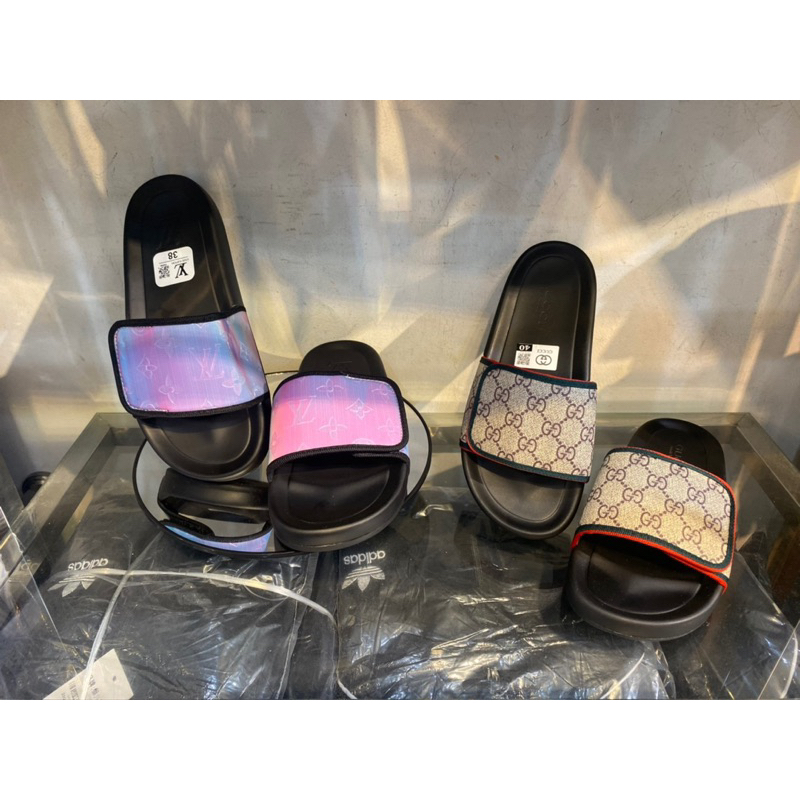 Dép lê quai ngang GC hottrend - dép LV qai dán hottrend