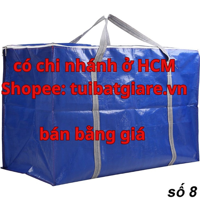 [GIẢM NGAY 5K] Túi bạt, túi dứa có dây kéo đựng đồ - màu xanh cam (freeship extra plus)