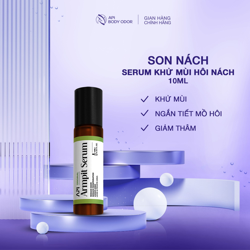 Son nách APi, Serum khử mùi hôi nách, lăn nách api, lăn khử mùi giảm thâm nách, ngăn tiết mồ hôi trong vòng 72h