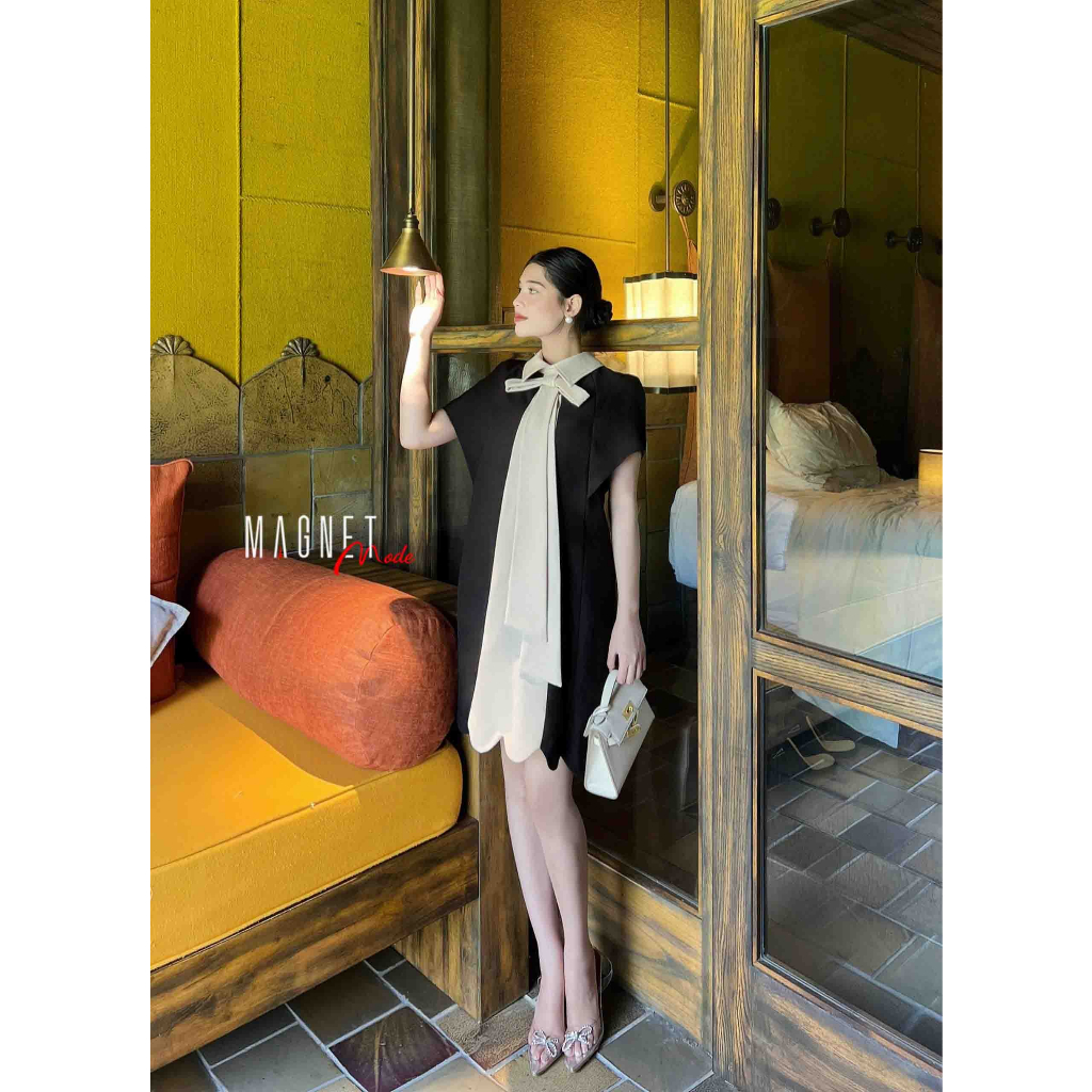 Váy đầm  thời trang công sở thu đông dáng suông thanh lịch trẻ trung - Mango Dress