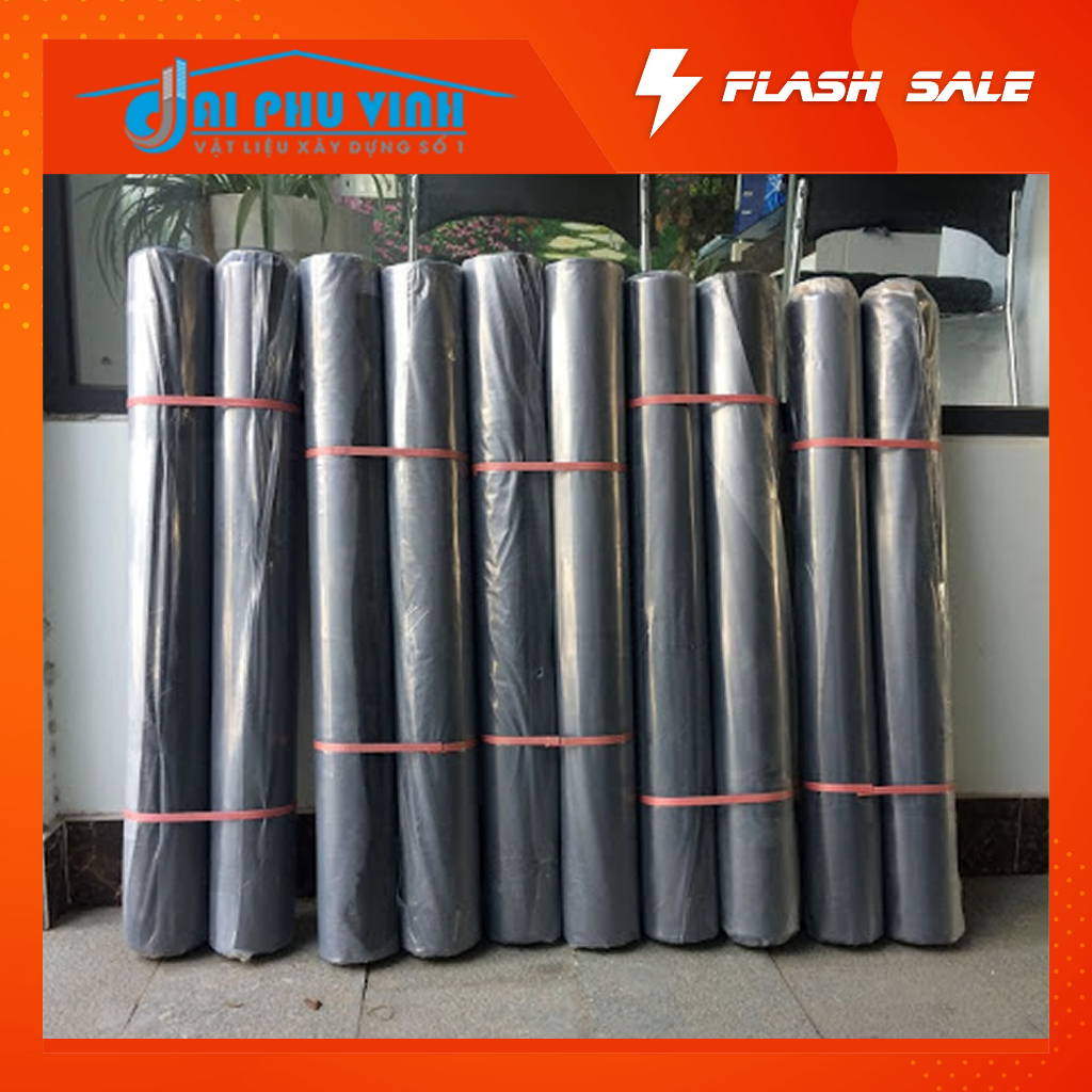 Nilon lót sàn đổ bê tông màu đen khổ 1mx400mx1.4zem - Màng Pe lót đổ bê tông