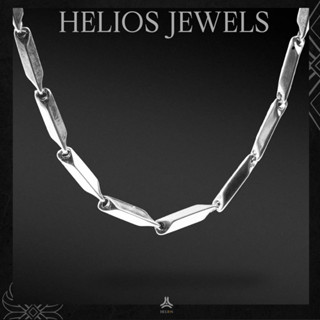 Dây chuyền nam Helios Mắt Xích Bạc - dây chuyền Thép titan 316L không gỉ