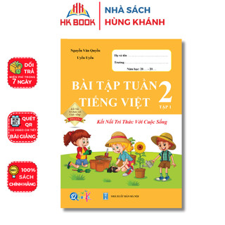 Sách - Bài tập tuần TIẾNG VIỆT Lớp 2 - Tập 1 - Kết nối tri thức với cuộc sống - 1 quyển - QK 204