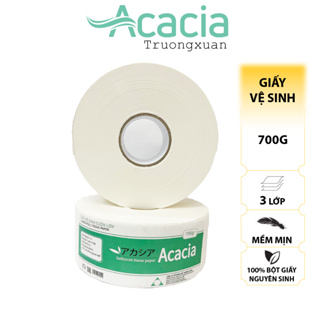 Giấy vệ sinh cuộn lớn Acacia 700g Siêu tiết kiệm