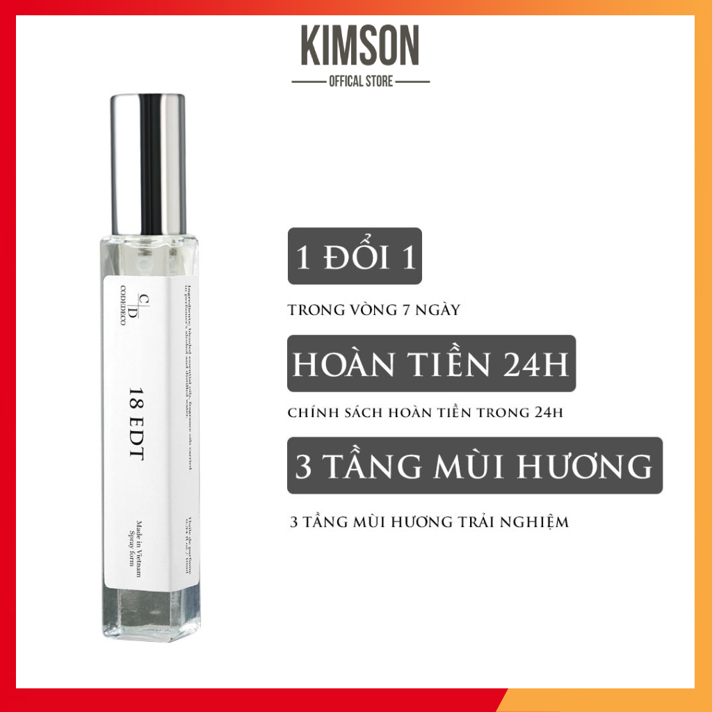 Tinh dầu nước hoa CODEDECO Acqua Di Gio (18 EDT) 10ml, Nam Tính, Tươi Mát