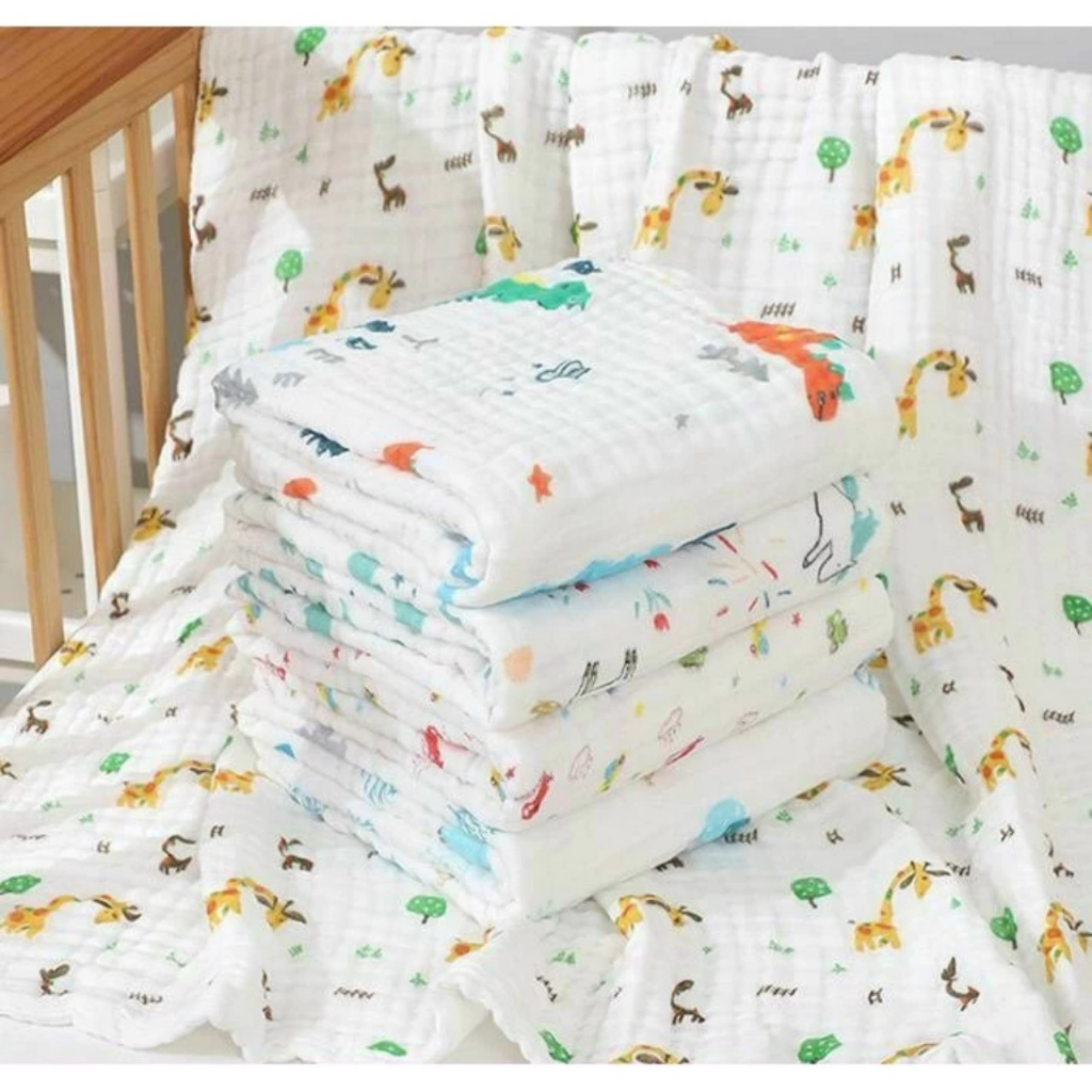 Khăn tắm xô nhăn mềm mại cho bé