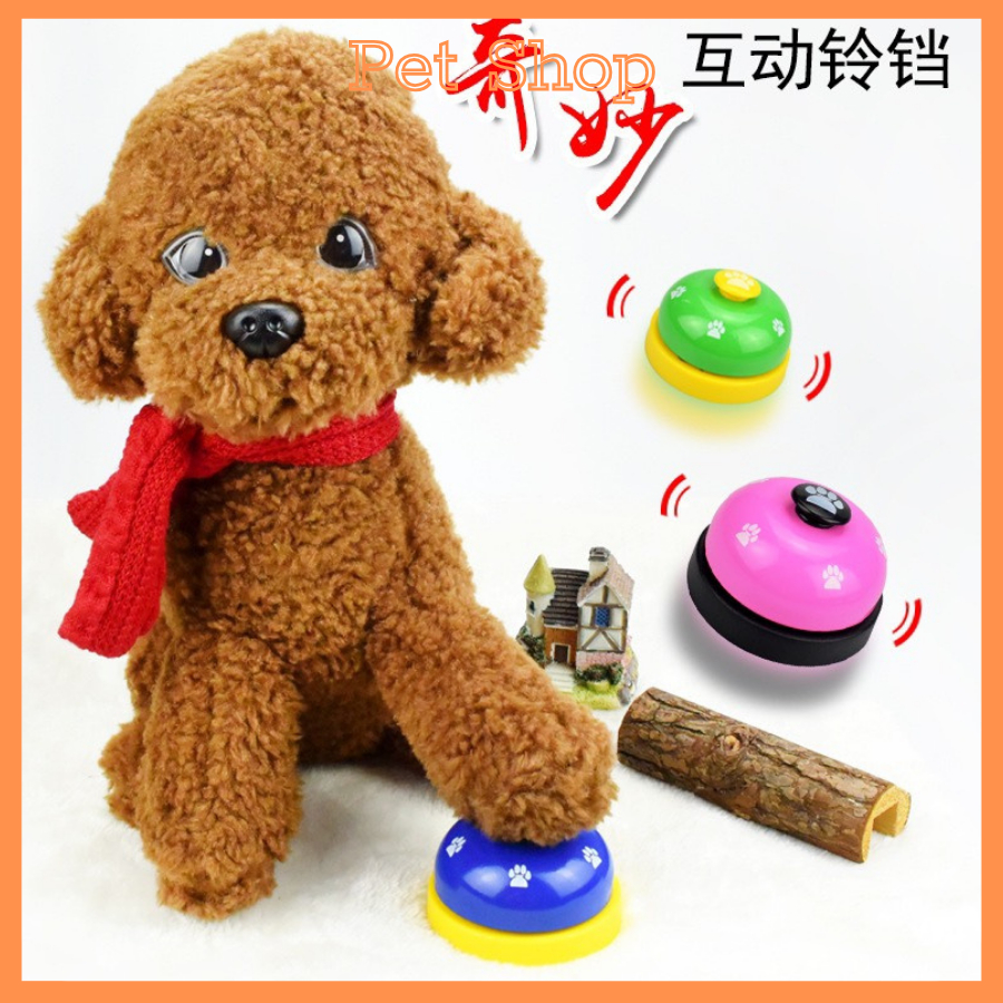 Chuông Bấm Huấn Luyện Gọi Cho Chó Mèo Thú Cưng Pet Lúc Đi Xin Ăn, Đi  Vệ Sinh Chuông Bấm Để Bàn Giải Trí, Màu Sắc CuTe