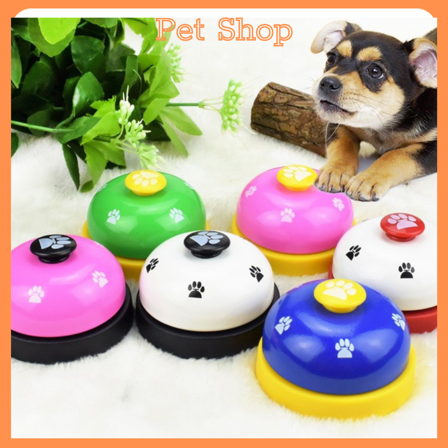 Chuông Bấm Huấn Luyện Gọi Cho Chó Mèo Thú Cưng Pet Lúc Đi Xin Ăn, Đi  Vệ Sinh Chuông Bấm Để Bàn Giải Trí, Màu Sắc CuTe