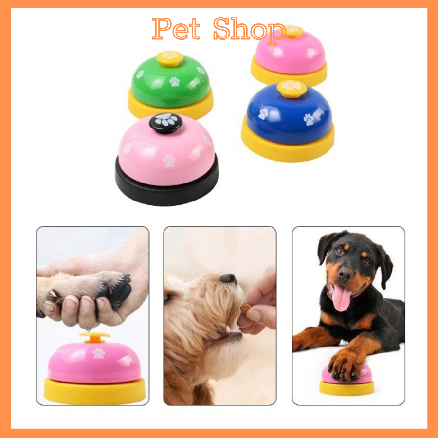 Chuông Bấm Huấn Luyện Gọi Cho Chó Mèo Thú Cưng Pet Lúc Đi Xin Ăn, Đi  Vệ Sinh Chuông Bấm Để Bàn Giải Trí, Màu Sắc CuTe