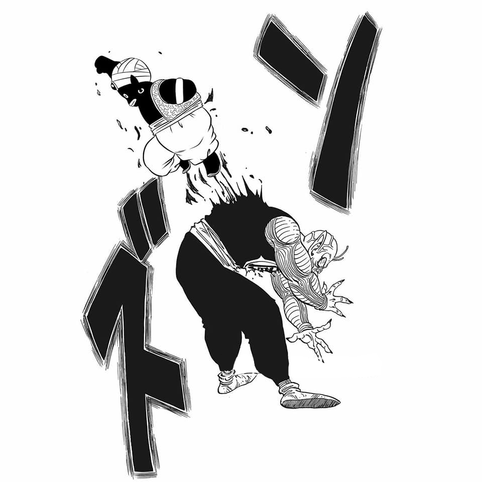 Mô hình đồ chơi Son Goku 21cm tiêu diệt King Piccolo Dragon Ball