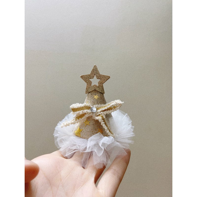 Mũ Happy Birthday đội sinh nhật phong cách Hàn Quốc cho Bé, chất liệu vải, mũ nhỏ đội chóp Ongvove MSN