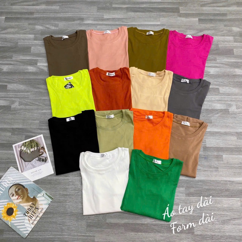 Áo thun trơn tay dài