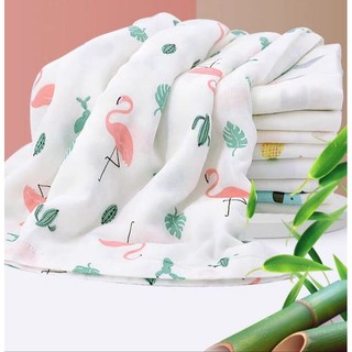 Khăn tắm bé, khăn quấn bé sợi tre aden&anais 2 lớp size 120x120cm cho bé
