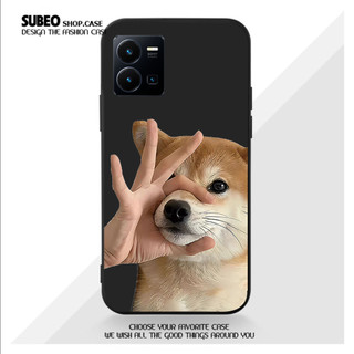 VIVO Y35 Ốp Điện Thoại Silicon TPU Mềm Đen Họa Tiết Chó Mèo,Độc lạ,Xịn,Trend hot
