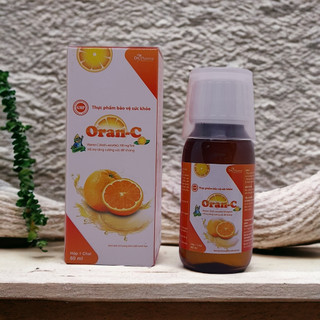 Siro Vitamin C trẻ em ORAN-C 60ml - Siro tăng cường đề kháng dành riêng cho trẻ hay ốm vặt, viêm mũi, viêm họng, ho, đờm