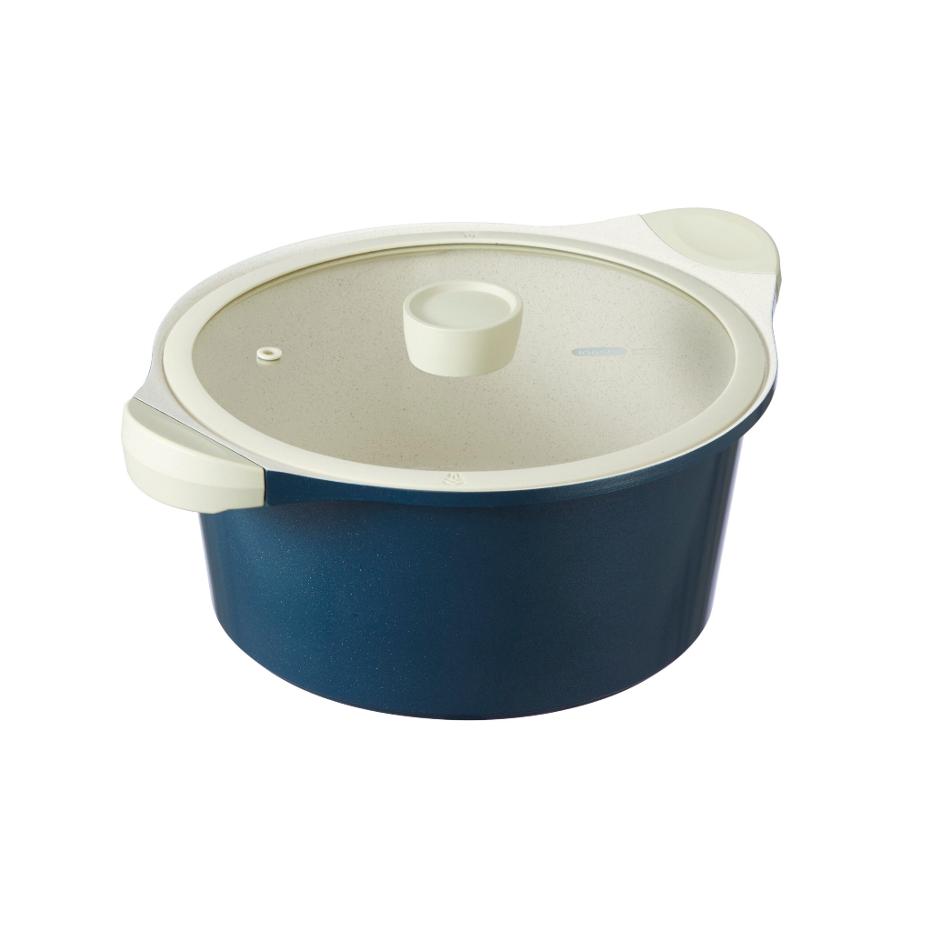 Nồi vân đá Omi Simple Inochi size 20cm/24cm/28cm - Lớp chống dính cao cấp, kháng khuẩn 99.9%, bền màu, an toàn sức khỏe