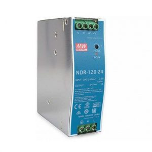 Bộ nguồn meanwell dòng ndr edr gắn din ray 24v 5a 6.5a edr-150-24 ndr-120-24 75-24 240-24 480-24 smps,100% mới mean well