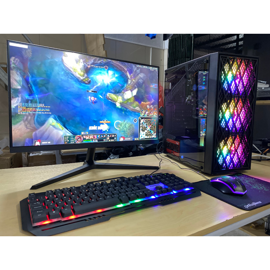 Bộ PC Case Full Game LOL Fifa GT5 Valorant CSGO Đột Kích Với Card rời GTX 7xx (Chip i5,i7 SSD 256G) -Bảo Hành 2 Năm | BigBuy360 - bigbuy360.vn