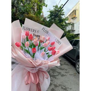 Bó hoa tulip xinh mix màu