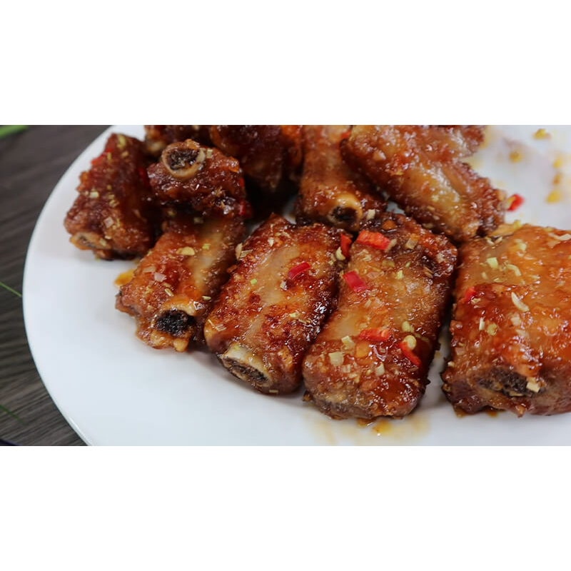 Sườn non heo tươi C.P khay 300gr/sườn thăn heo CP tươi sạch