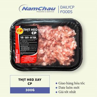 Thịt heo xay CP khay 300gr/ thịt heo tươi C.P xay sẵn