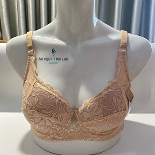 Áo ngực bigsize không mút có gọng Sister hood 2044 ren mềm mát chống xệ cho ngực to size 36 đến size 42