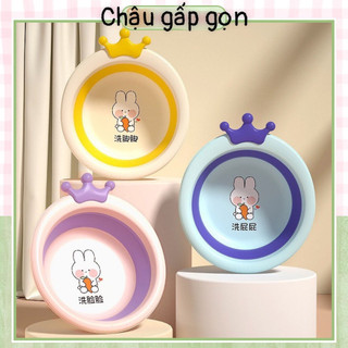 Chậu Rửa Mặt Gấp Gọn silicon thông minh cho bé