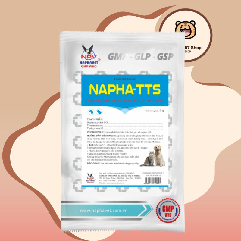 NAPHA - T.T.S tiêu hoá của CHÓ, MÈO