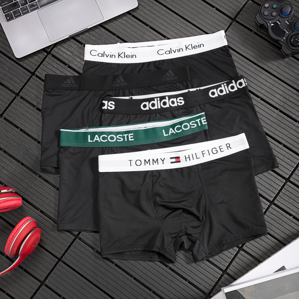 Combo 4 quần boxer nam chất thun lạnh kháng khuẩn co giãn 4 chiều phong cách nam tính