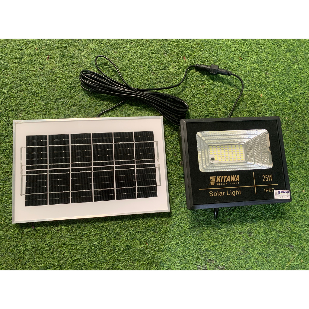 Đèn pha năng lượng mặt trời 25w Kitawa DP125