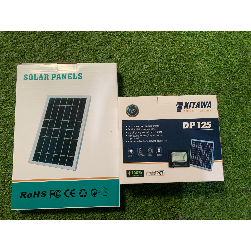 Đèn pha năng lượng mặt trời 25w Kitawa DP125