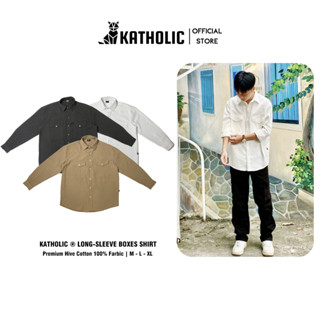 Áo Sơ Mi Tay Dài Nam Nữ Hàn Quốc Local Brand Chất Liệu Cotton Tổ Ong Vân Nổi Form Rộng 3 Màu Trắng, Đen, Nâu KAT014