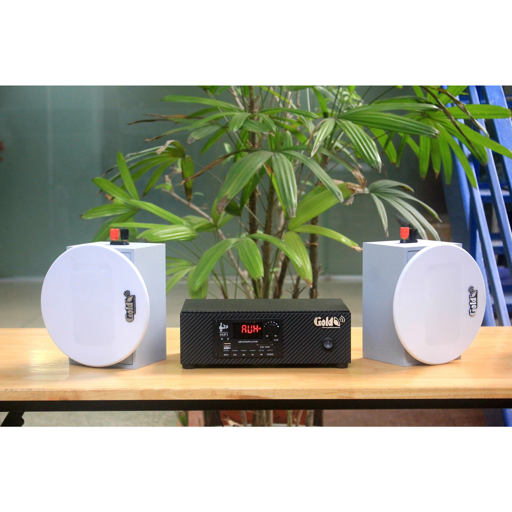 Dàn loa âm trần: 01 amply A2.0 + 2 loa âm trần VAT12 chuyên lắp cho Quán Cafe, spa, quán ăn, quán trà chanh, trà sữa